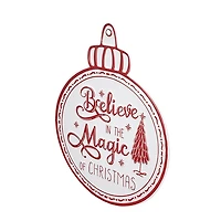 Believe in Magic of Christmas Ornament Wall Plaque