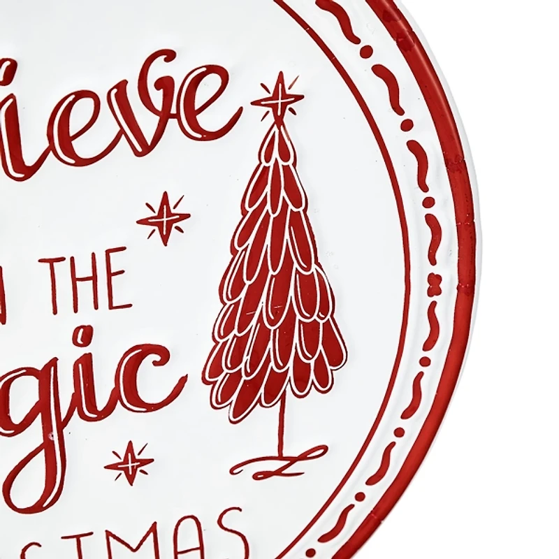 Believe in Magic of Christmas Ornament Wall Plaque