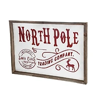 North Pole Trading Post Wall Plaque