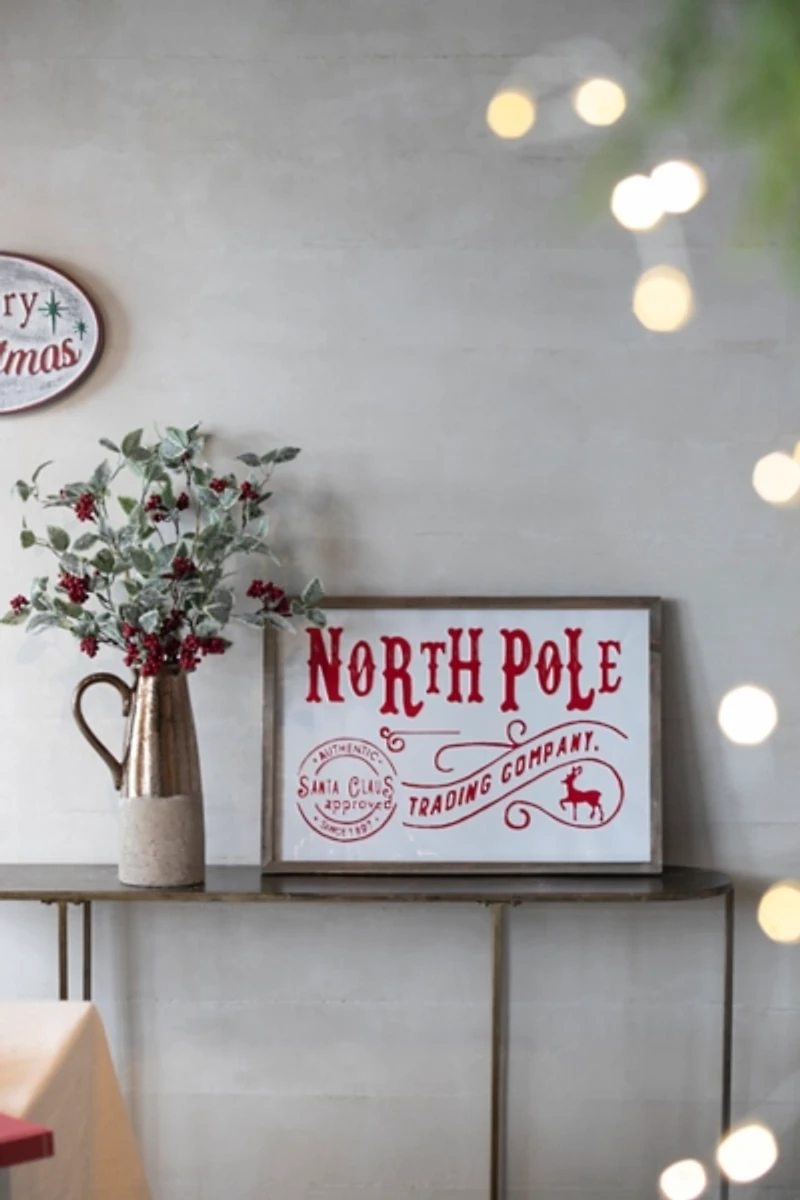 North Pole Trading Post Wall Plaque