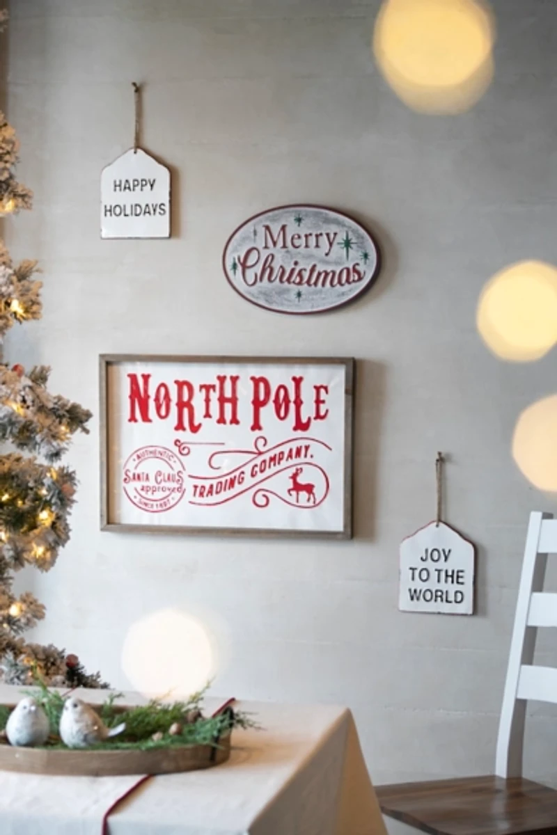 North Pole Trading Post Wall Plaque