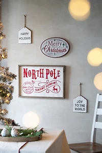 North Pole Trading Post Wall Plaque