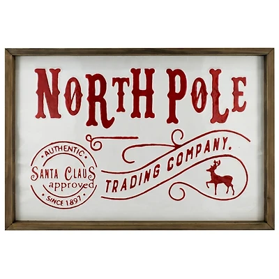 North Pole Trading Post Wall Plaque