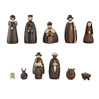 Brown Stone Christmas Nativity 11-pc. Set