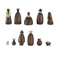 Brown Stone Christmas Nativity 11-pc. Set