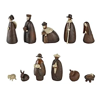 Brown Stone Christmas Nativity 11-pc. Set