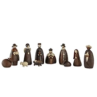 Brown Stone Christmas Nativity 11-pc. Set