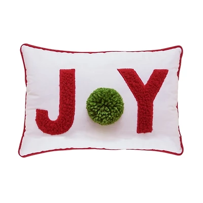 Joy Pom Pom Lumbar Pillow