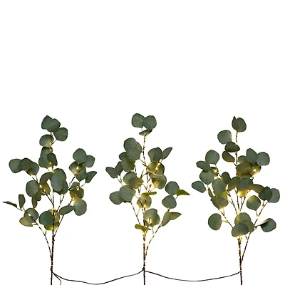 Pre-Lit Eucalyptus 3-pc. Bouquet