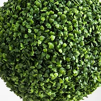 Round Outdoor Boxwood Topiaries, Set of 2