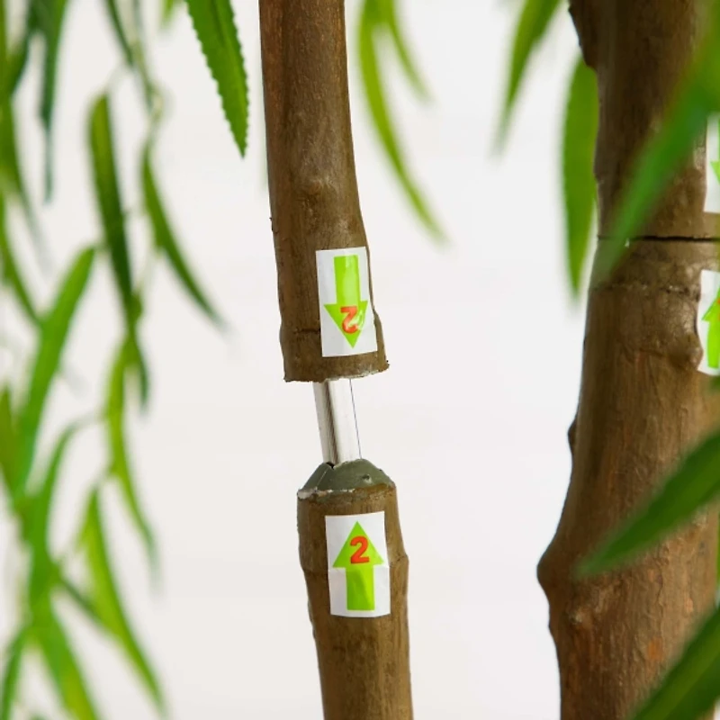 Real Touch Willow Tree in Black Planter