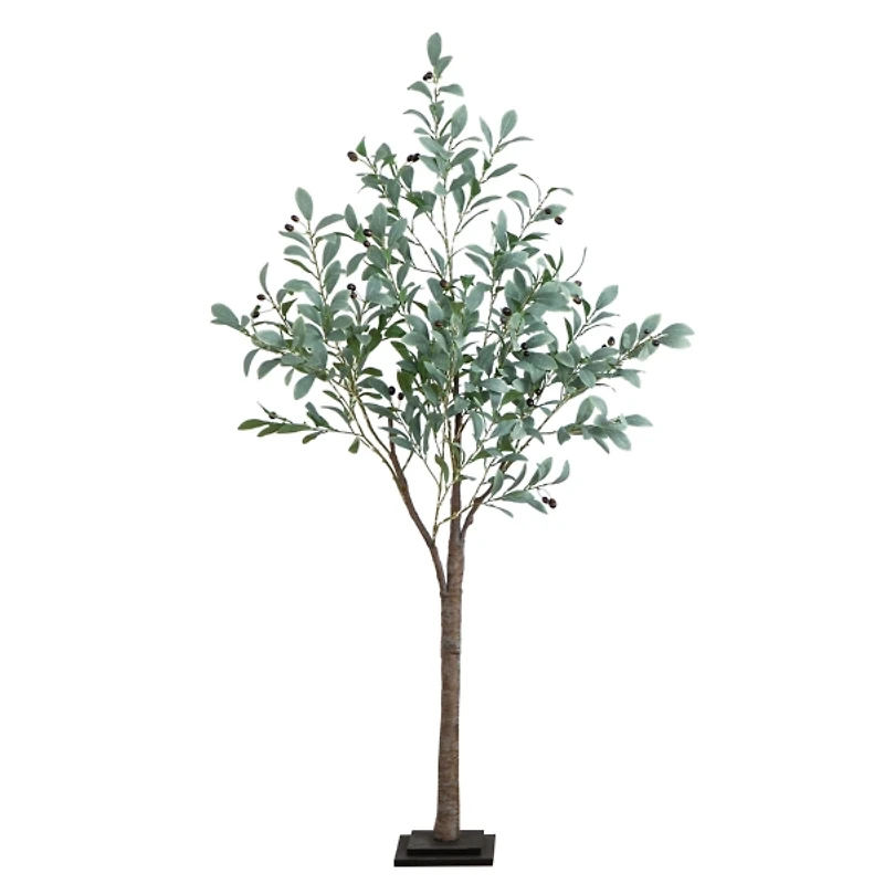 Pre-Lit Warm LED Olive Tree, 5 ft.