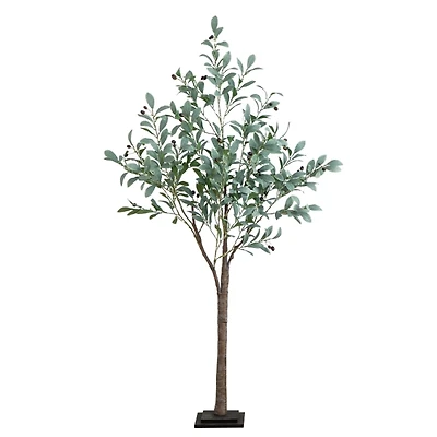 Pre-Lit Warm LED Olive Tree, 5 ft.