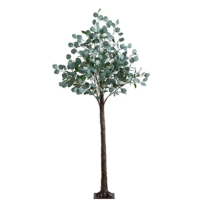 Pre-Lit Warm LED Eucalyptus Plant, 6 ft.
