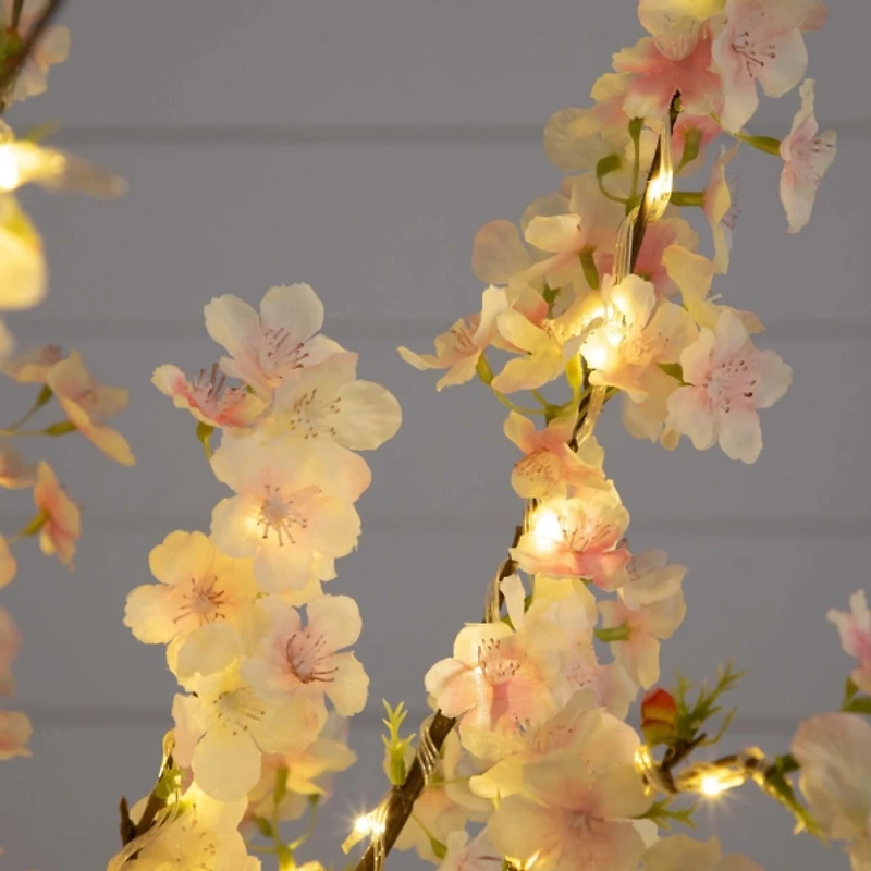Pre-Lit Warm LED Cherry Blossom Tree, 4 ft.