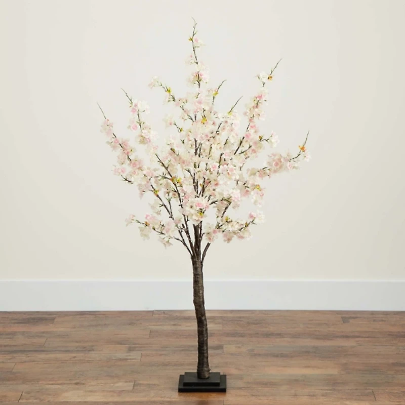 Pre-Lit Warm LED Cherry Blossom Tree, 4 ft.