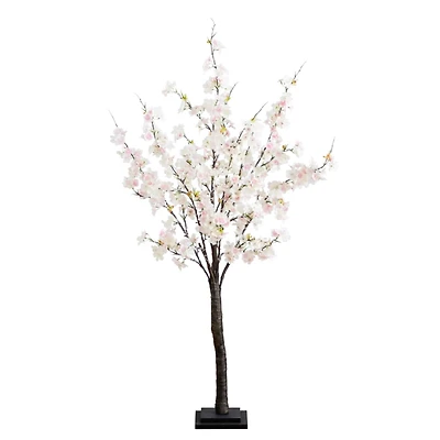 Pre-Lit Warm LED Cherry Blossom Tree, 4 ft.