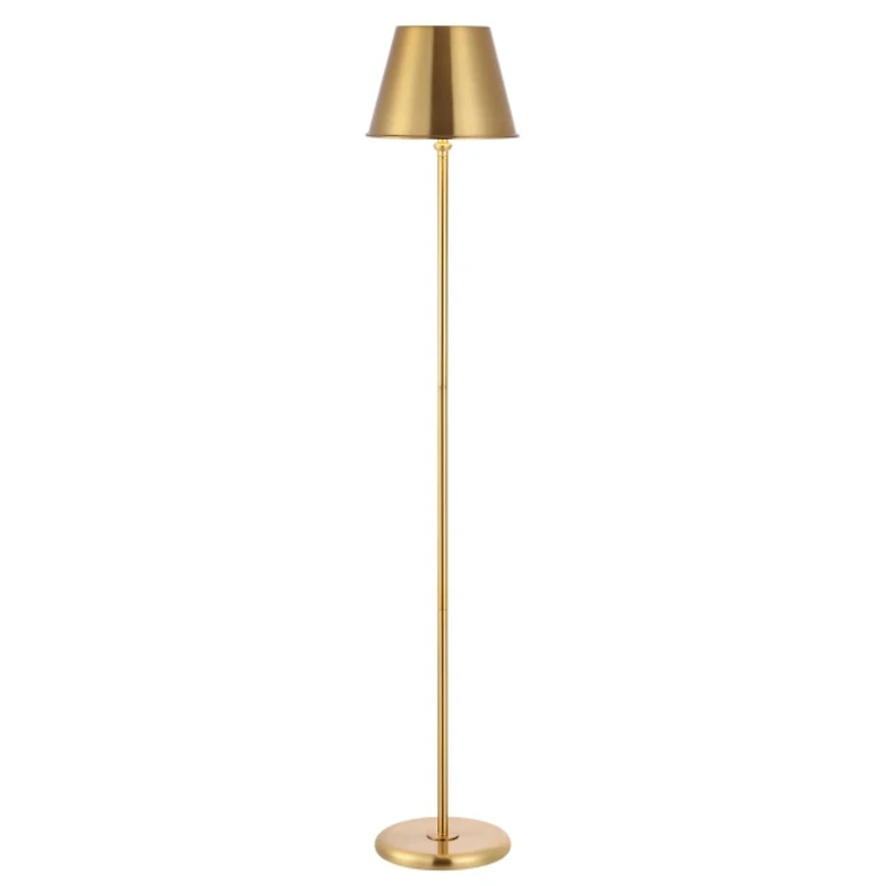 Gold Metal Asher Floor Lamp