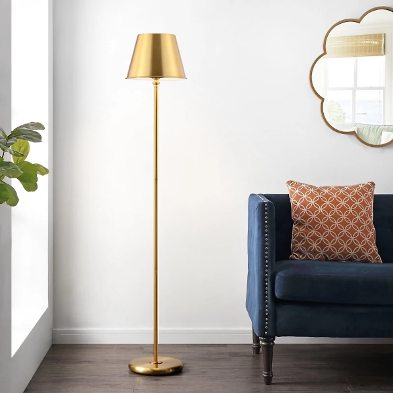 Gold Metal Asher Floor Lamp