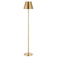 Gold Metal Asher Floor Lamp