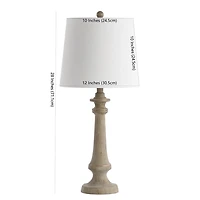 Tan Tapered Column Rhett Table Lamp