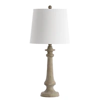 Tan Tapered Column Rhett Table Lamp
