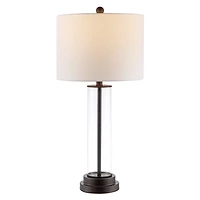 Glass Column Cassian Table Lamp
