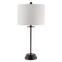 Glass Column Cassian Table Lamp
