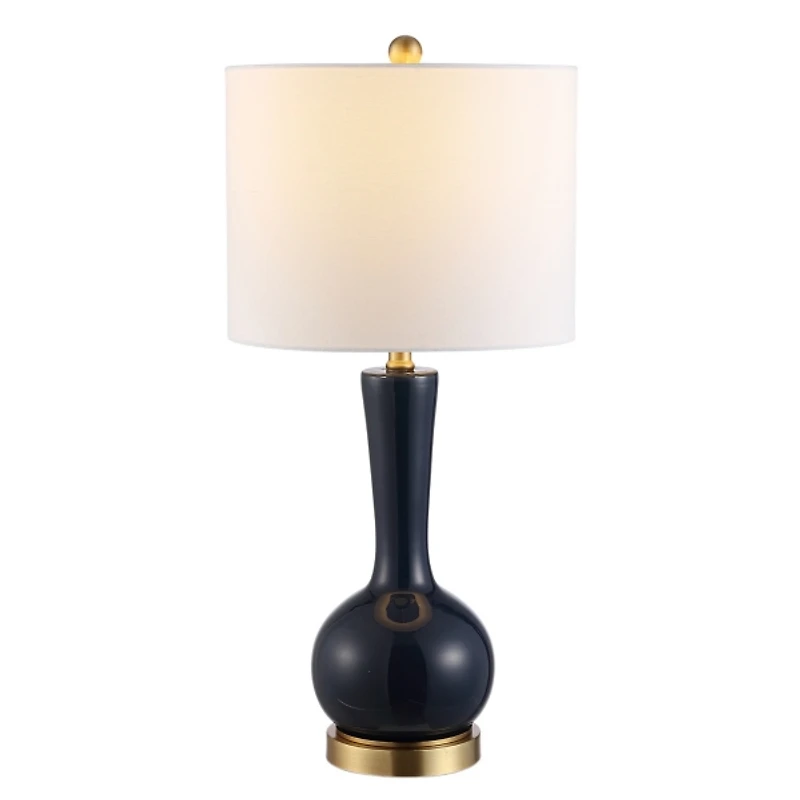 Dark Blue Glass Gaetna Table Lamp