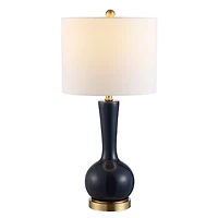 Dark Blue Glass Gaetna Table Lamp
