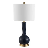Dark Blue Glass Gaetna Table Lamp