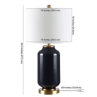 Amaia Dark Blue Glass Table Lamp