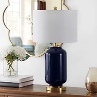 Amaia Dark Blue Glass Table Lamp