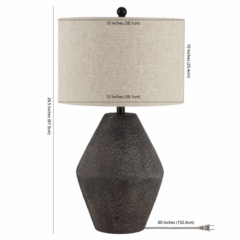 Brown Angled Gourd Ersta Table Lamp