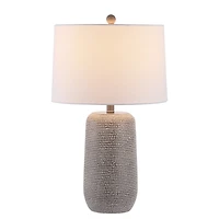 Gray & White Dots Celvin Table Lamp