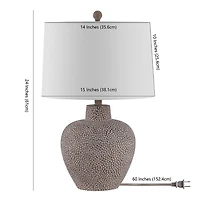 Textured Dot Kei Table Lamp