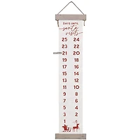 Santa Visits Countdown Hanging Wall Plaque