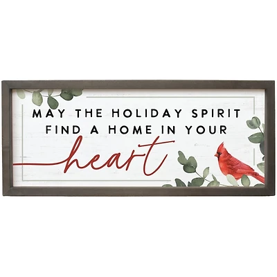 Holiday Spirit Cardinal Wall Plaque