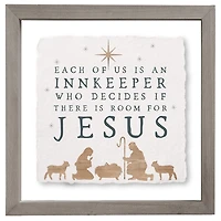 Room for Jesus Framed Wall Plaque