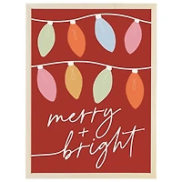 Merry and Bright Lights Wall Plaque