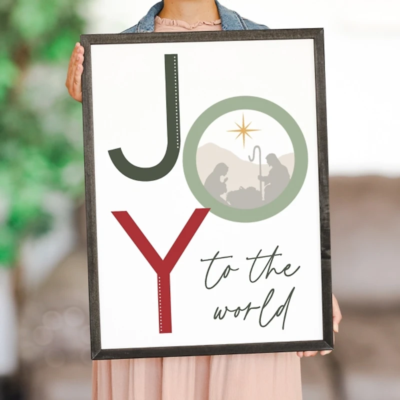 Joy to the World Nativity Wall Plaque