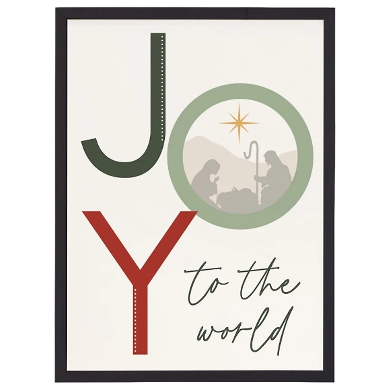 Joy to the World Nativity Wall Plaque