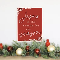 Red Reason for the Season Wall Plaque