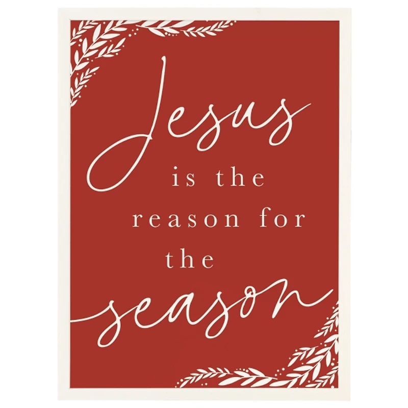 Red Reason for the Season Wall Plaque