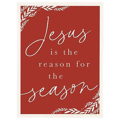 Red Reason for the Season Wall Plaque