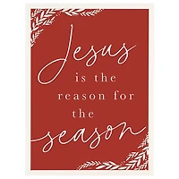 Red Reason for the Season Wall Plaque