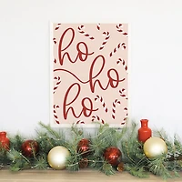 Ho Ho Ho Candy Canes Wall Plaque