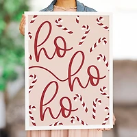 Ho Ho Ho Candy Canes Wall Plaque