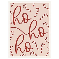 Ho Ho Ho Candy Canes Wall Plaque