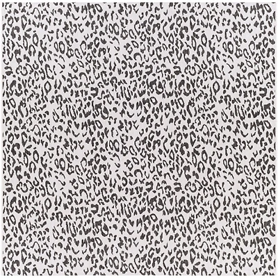 Cauli Black Leopard Print  Outdoor Rug, 7x7